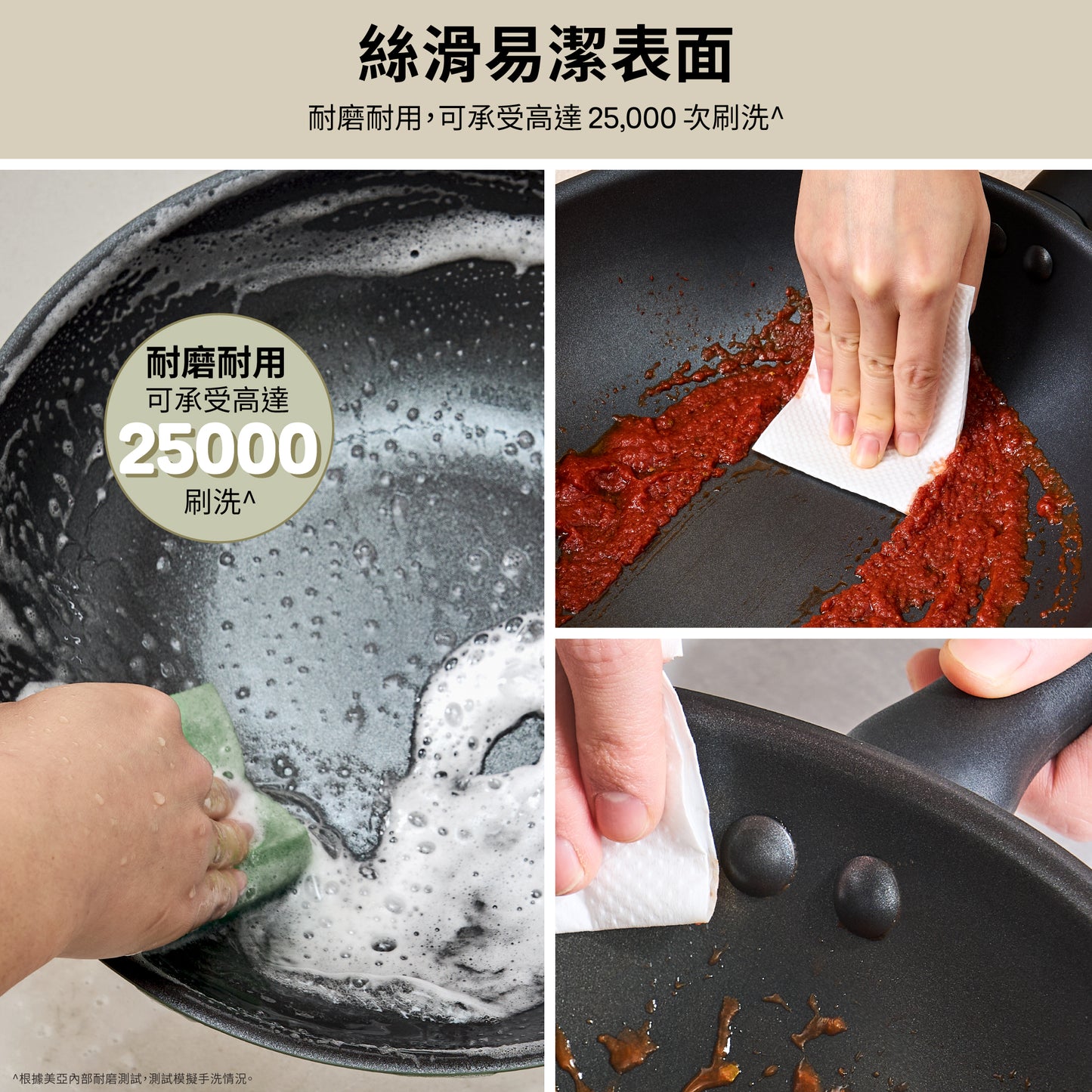 
                  
                    Easy-clean frying pan
                  
                