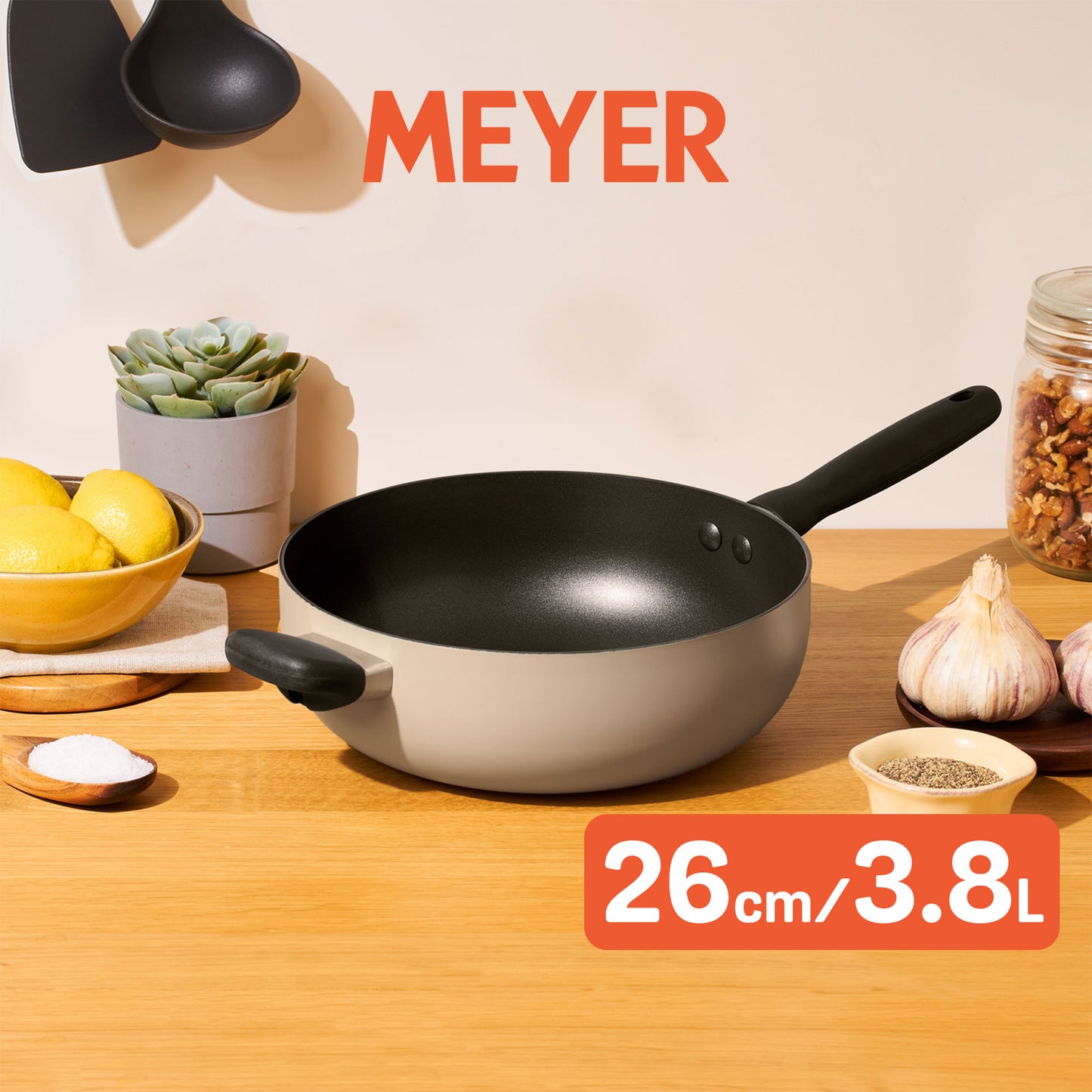 
                  
                    BAUHAUS - 3件廚具套裝 (18CM/1.9L易潔有蓋單柄鍋 + 26CM/3.8L易潔萬用鍋 )
                  
                