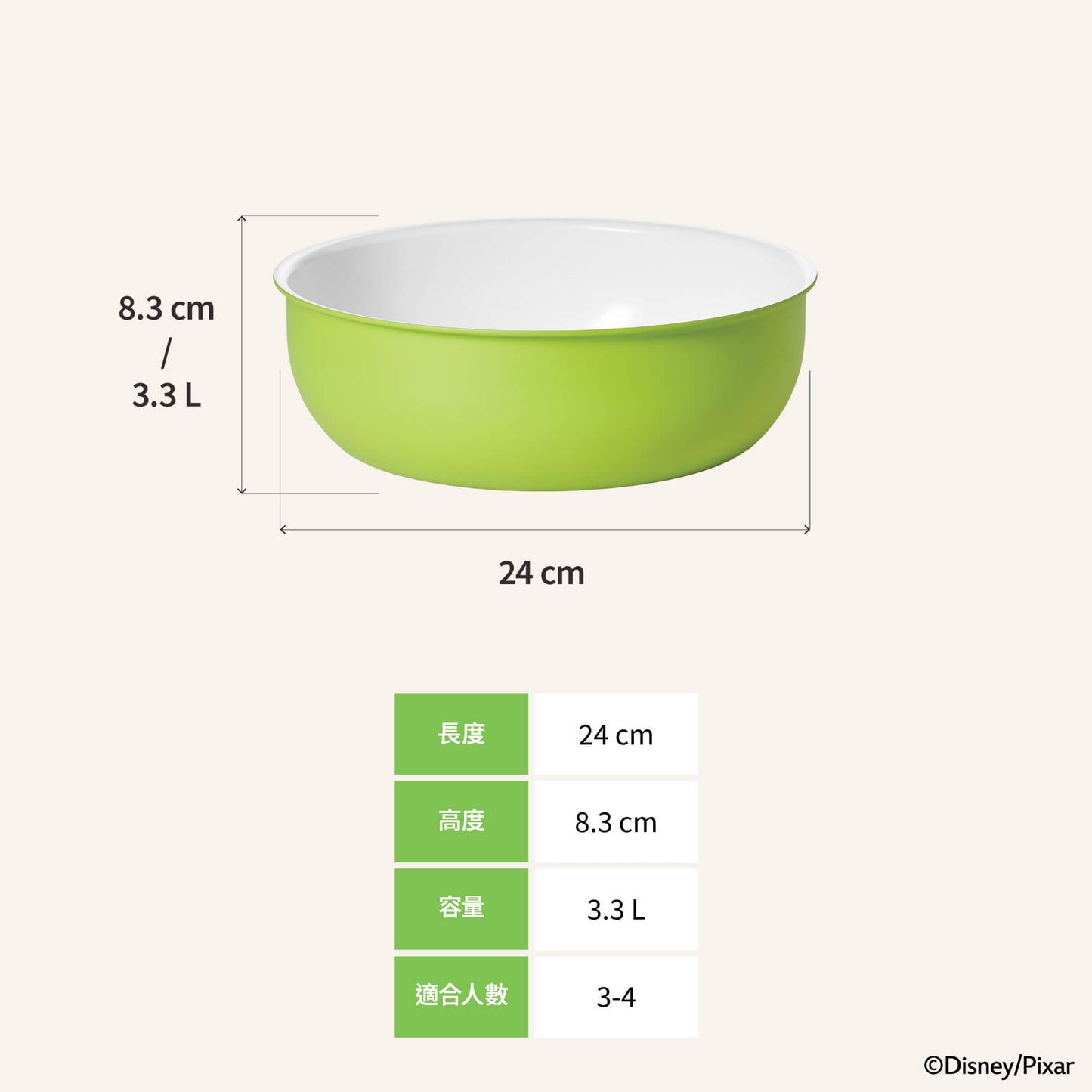 
                  
                    24CM/3.3L 迪士尼三眼仔陶瓷易潔萬用鍋
                  
                