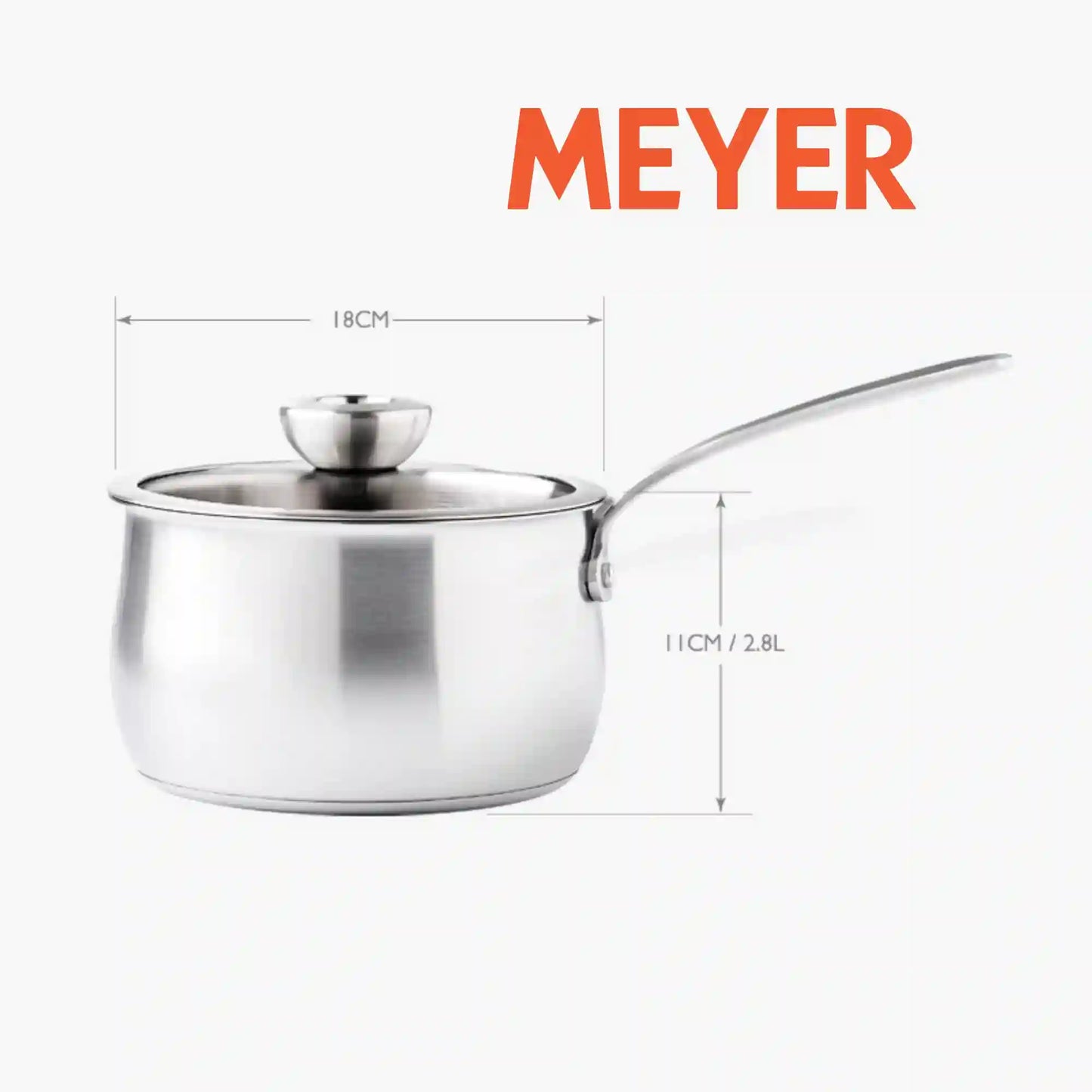 
                  
                    WHITE STEEL - 2件不銹鋼廚具套裝 (18CM / 2.8L 不銹鋼有蓋單柄鍋  + 28CM 不銹鋼煎鍋)
                  
                
