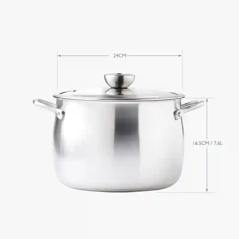 
                  
                    WHITE STEEL - 2件不銹鋼廚具套裝 (24CM/7.6L不銹鋼有蓋湯鍋  + 32CM不銹鋼有蓋炒鍋)
                  
                