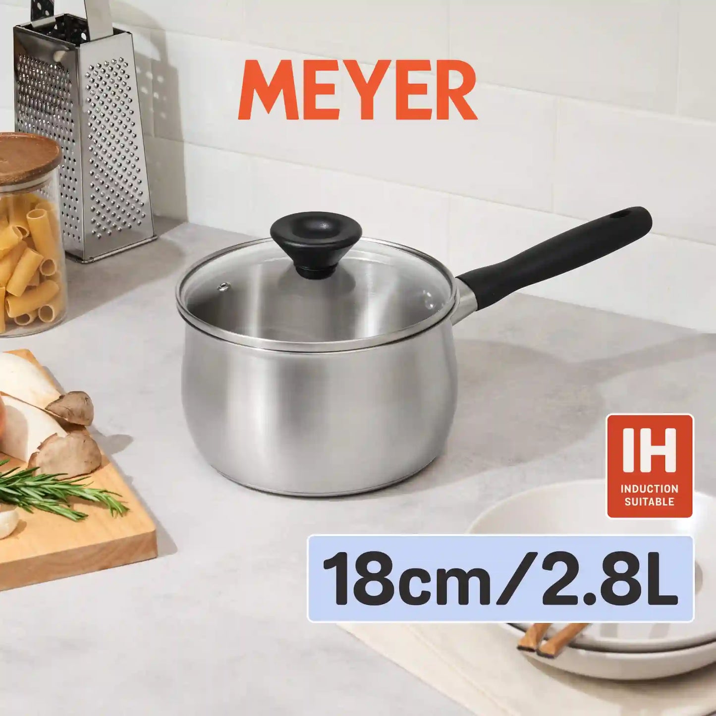 
                  
                    2件廚具套裝 (18CM/2.8L 不銹鋼有蓋單柄鍋  + 28CM 易潔煎鍋 )
                  
                