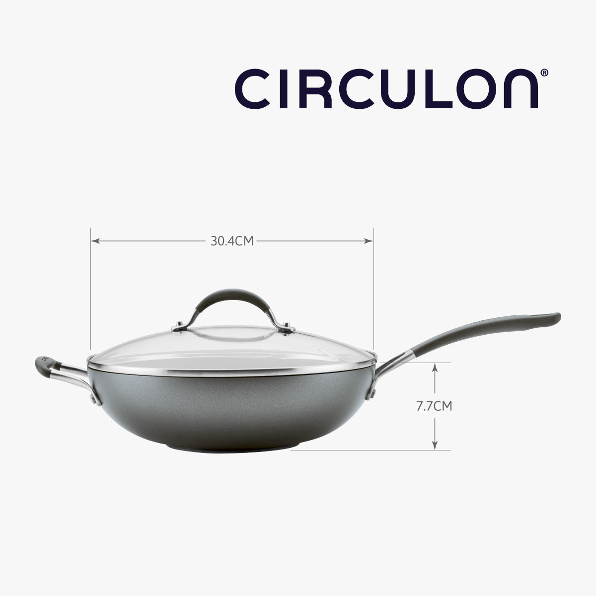 
                  
                    30.4CM 易潔有蓋炒鍋
                  
                