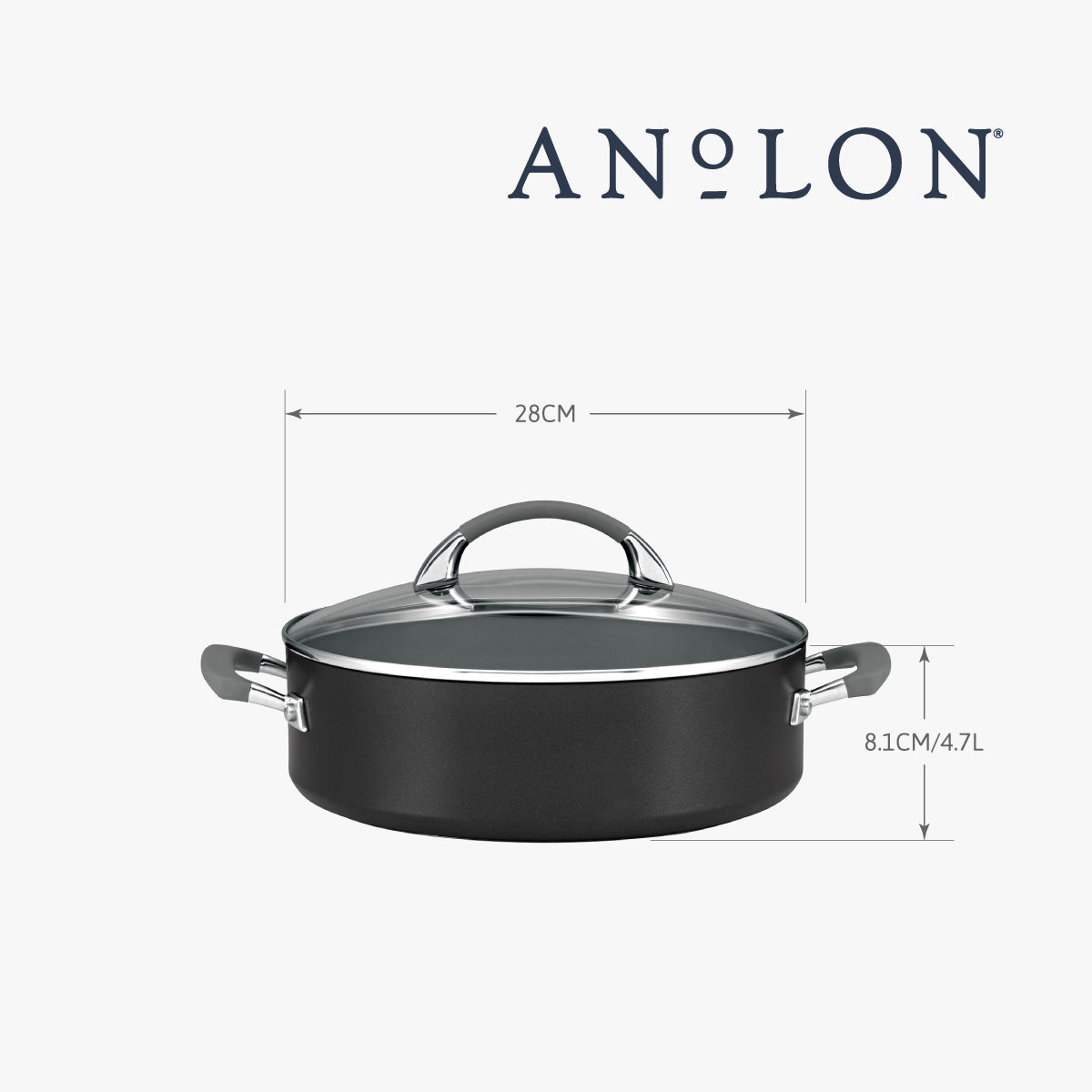 
                  
                    陽極氧化易潔鍋 3件裝 (18CM/2.8L 有蓋易潔單柄鍋+24CM 易潔煎鍋+ 28CM/4.7L 有蓋易潔深煎鍋)
                  
                