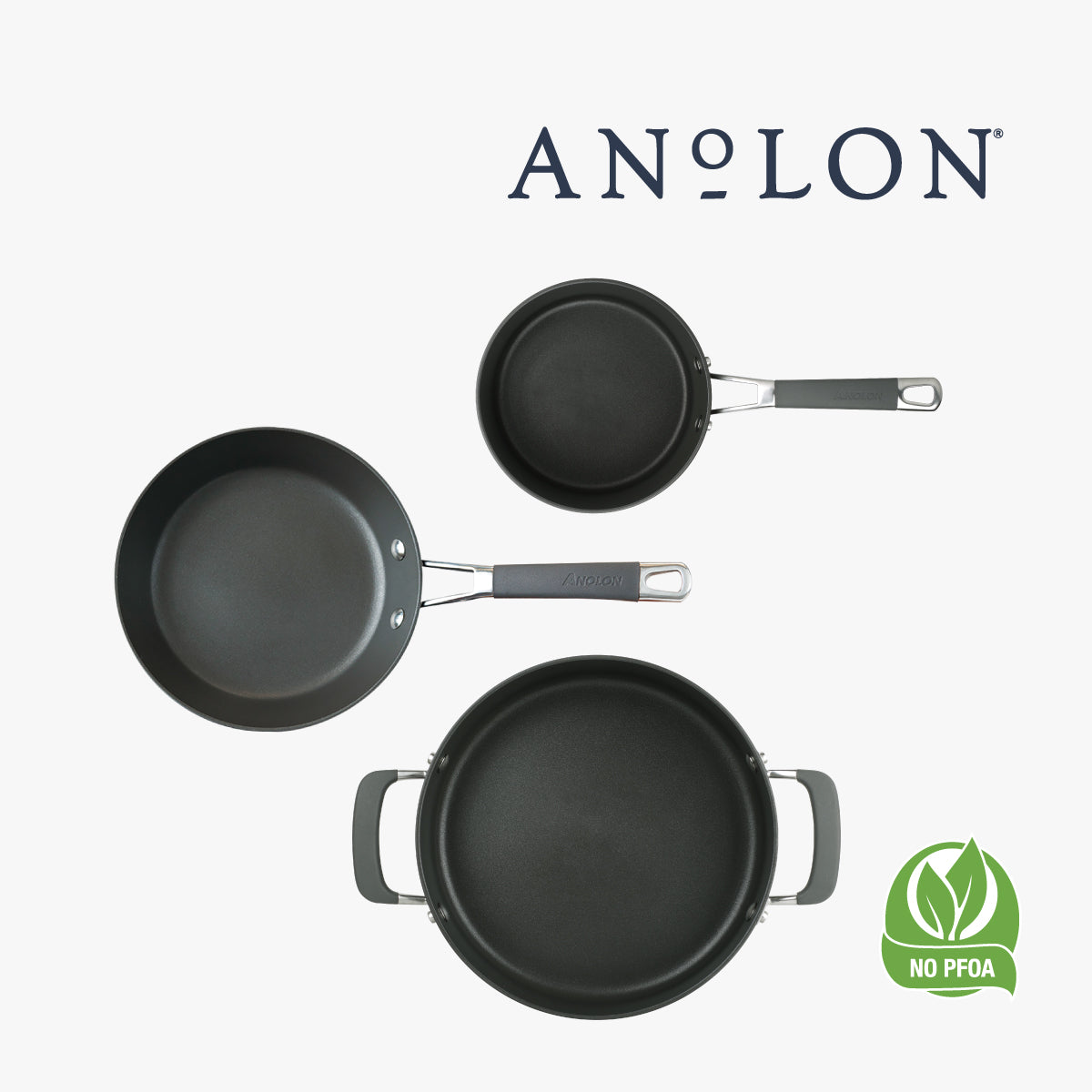 
                  
                    陽極氧化易潔鍋 3件裝 (18CM/2.8L 有蓋易潔單柄鍋+24CM 易潔煎鍋+ 28CM/4.7L 有蓋易潔深煎鍋)
                  
                