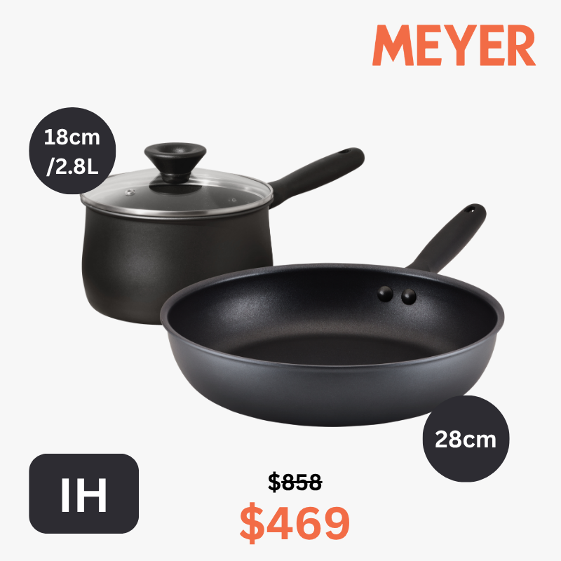 
                  
                    Midnight - 2件易潔廚具套裝 (18CM/2.8L 陽極氧化易潔單柄鍋 + 28CM 陽極氧化易潔煎鍋)
                  
                