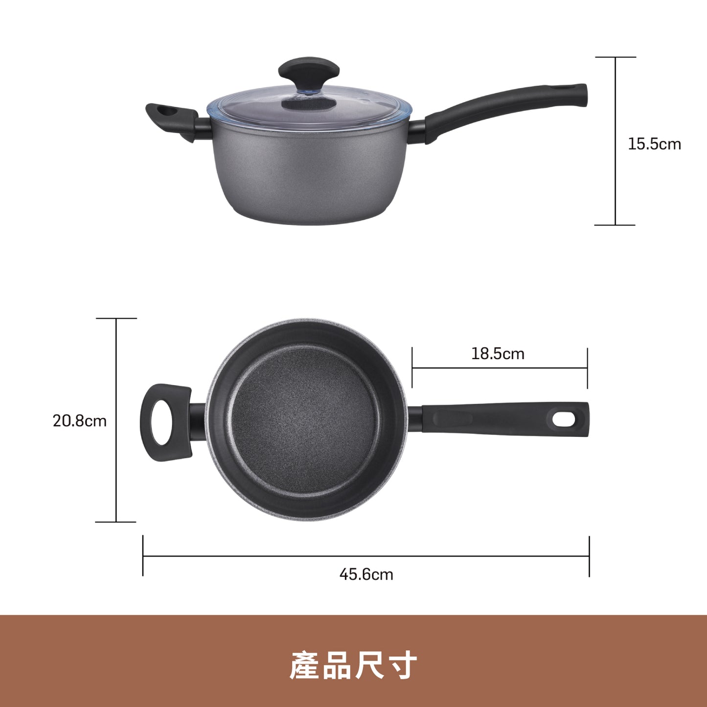 
                  
                    20CM/2.8L 陶瓷易潔有蓋單柄鍋
                  
                