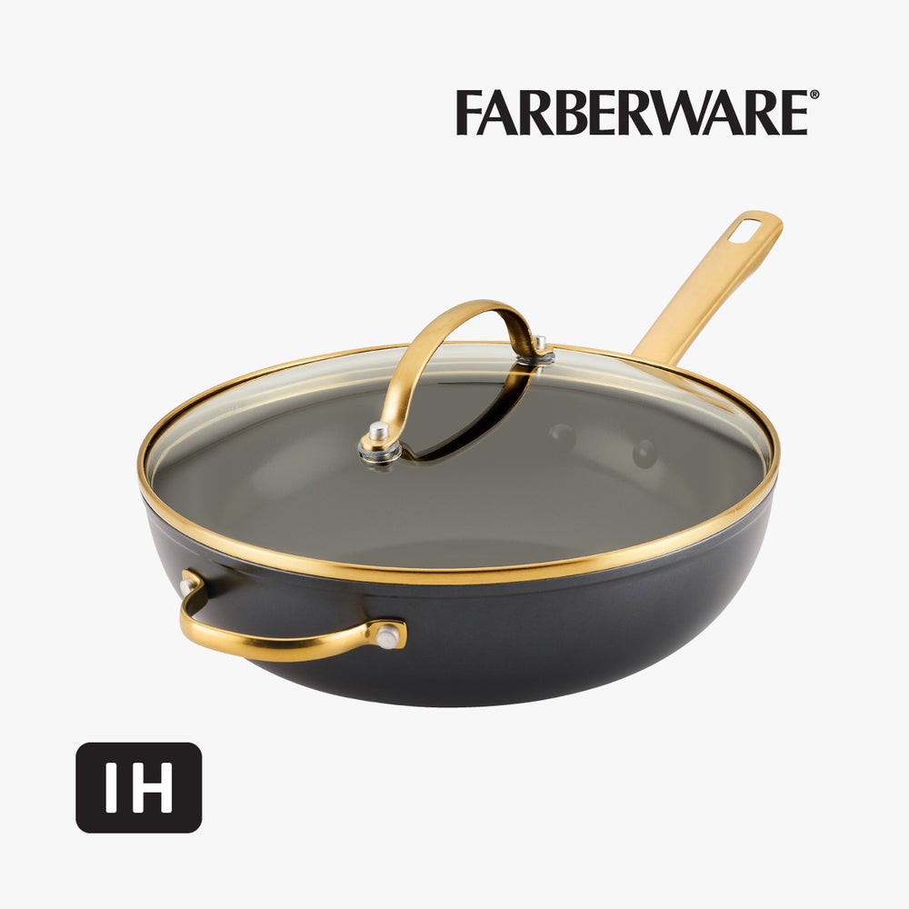 31CM 易潔有蓋炒鍋