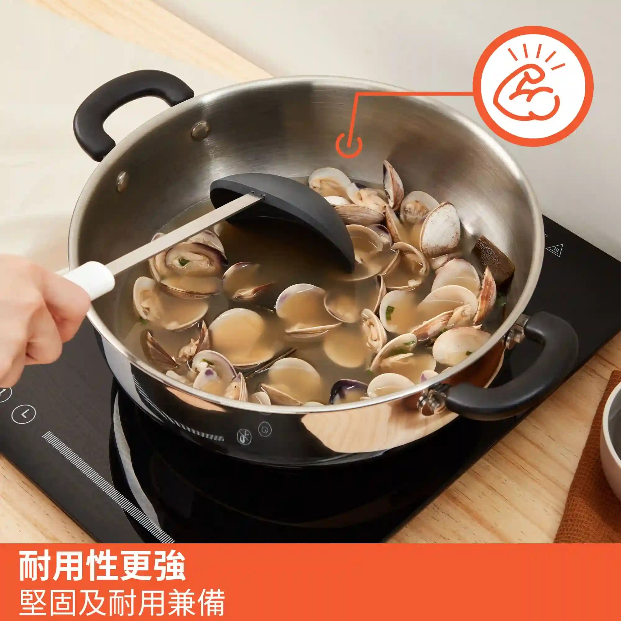 28CM/5.7L Stainless Steel Hot Pot with Lid – Pots & Pans by Meyer